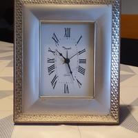 orologio da tavolo in argento