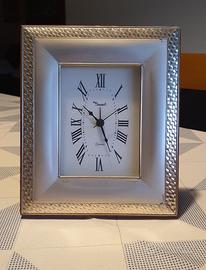 orologio da tavolo in argento