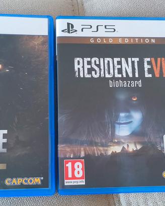 Resident Evil Village  Gold Edition + RE7 PS5 ITA