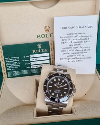 ROLEX SUBMARINER 114060 NO DATA 40MM CERAMICA 