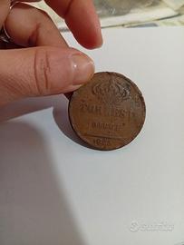 moneta 10 tornesi 1825