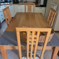 TAVOLO IN CILIEGIO + 4 SEDIE 