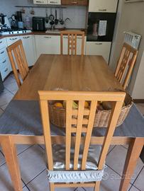 TAVOLO IN CILIEGIO + 4 SEDIE 