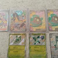 lotto da 7 carte Pokémon 