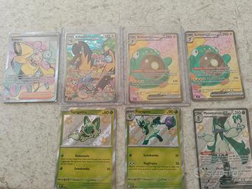 lotto da 7 carte Pokémon 