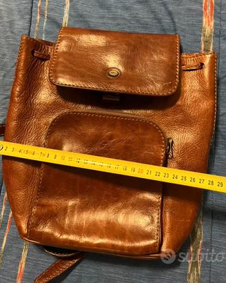 Zaino in pelle Vintage marrone