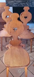 sedie di legno