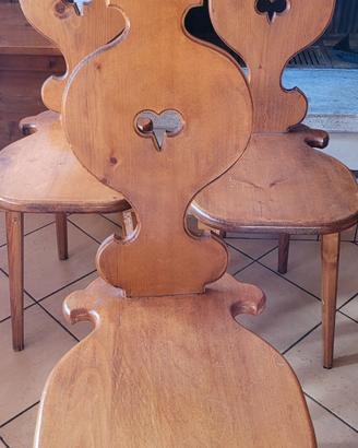 sedie di legno