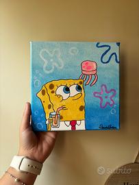 Quadro cartoon anni 2000, fatto a mano 20x20