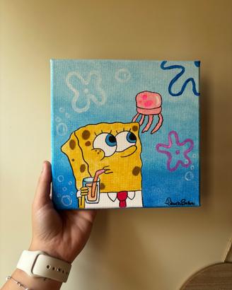 Quadro cartoon anni 2000, fatto a mano 20x20