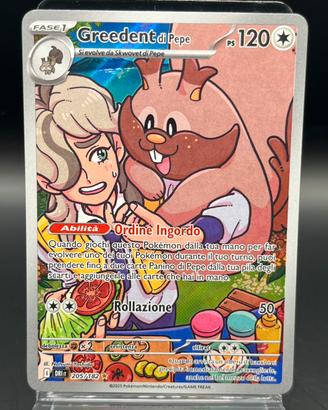 Pokemon Card: Greedent di Pepe (DRI 205)  🇮🇹