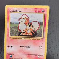 Growlithe anni 90 carte pokemon