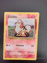 Growlithe anni 90 carte pokemon