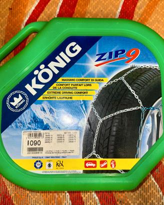 Catene da neve KONIG 9mm ZIP9 – NUOVE MAI USATE