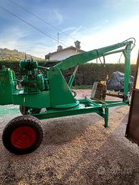 Ragno carica letame tronchi forca girevole motore