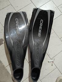 Pinne cressi reaction pro nere e grigie 