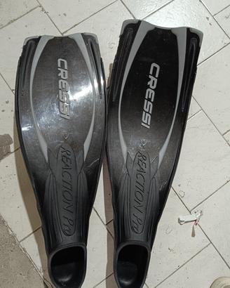 Pinne cressi reaction pro nere e grigie 