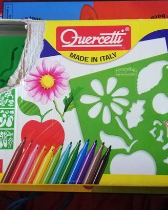 Gioco da tavolo completo di stencil per disegnare