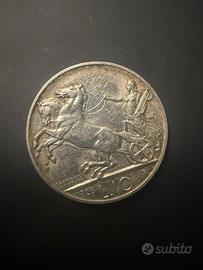 Moneta 10Lire 1928 “Biga” - Vittorio Emamuele III
