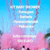 KIT BABY SHOWER *Batteria, sparacoriandoli e altro