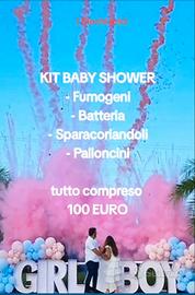 KIT BABY SHOWER *Batteria, sparacoriandoli e altro