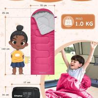 sacco a pelo per bambina fino a 140 cm