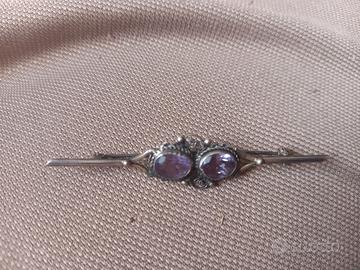 Spilla vittoriana in argento