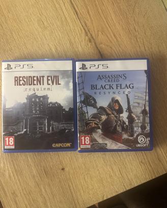 ASSASSINS CREED BLACKFLAG E RESIDENT EVIL REQUIEM
