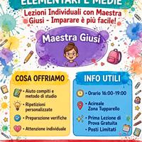 Lezioni di doposcuola insegnante qualificata