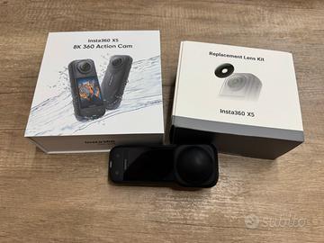 Insta360 x5 + Flexicare + Lenti Sostitutive