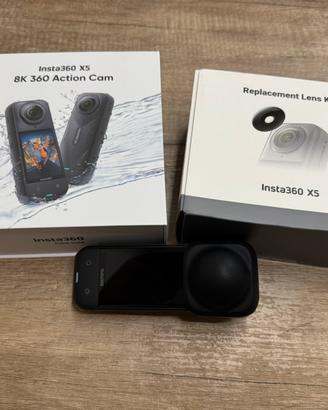 Insta360 x5 + Flexicare + Lenti Sostitutive