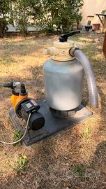 Gruppo filtrante a sabbia  con pompa Glong 0.5 HP