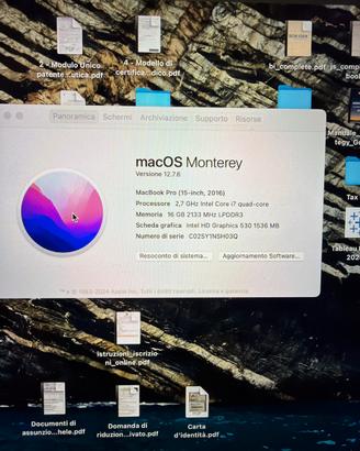Macbook pro 15 pollici