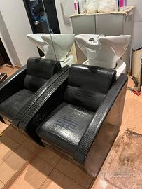 Poltrona relax con lavatesta professionale