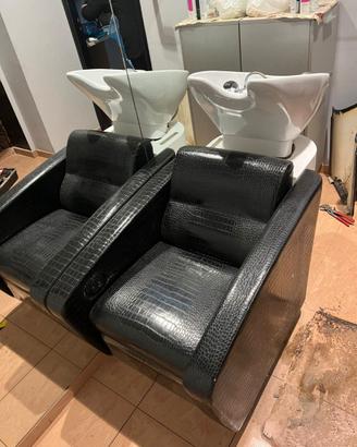 Poltrona relax con lavatesta professionale