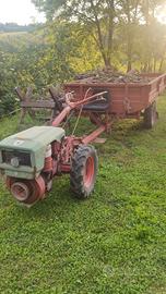 Motocoltivatore valpadana con carrello ribaltabile