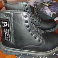 STIVALETTI ANFIBI COMBAT SIMILPELLE Mis. 43 Nuovi