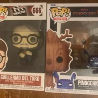 Funko pop Pinocchio e Gullermo del toro