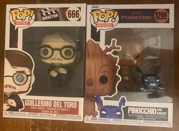 Funko pop Pinocchio e Gullermo del toro