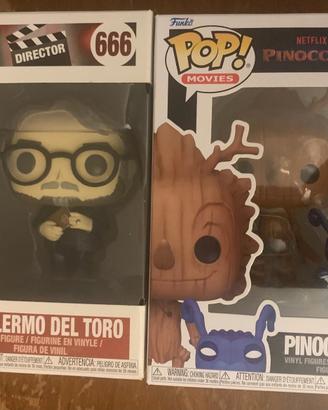 Funko pop Pinocchio e Gullermo del toro