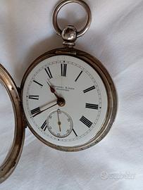 Orologio argento Fattorini & Sons Bradford 55mm