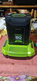 Batteria greenworks  60 v..50ah  con carcabatterie