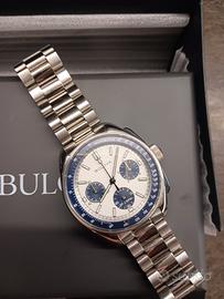 Bulova Lunar Pilot Panda bianco blu