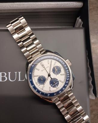 Bulova Lunar Pilot Panda bianco blu