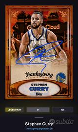 Carte Nba topps collect digital  stephen curry