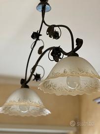 Lampadario stile rustico
