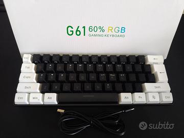 Tastiera Gaming G61 60% RGB Cablata - NUOVA