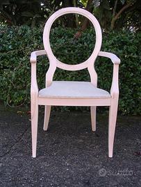 SEDIE  e Capotavola IMPILABILI in Legno al Grezzo