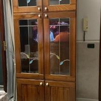 mobile cristalleria nuovo color noce composto da