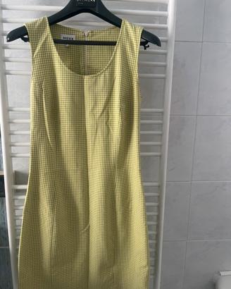 Vestiti a giro a quadretti verdino S